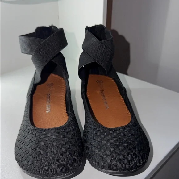 Ballet Flats with Ankle Straps - Picture 4 of 5